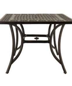 4-Seater Table -Humburg Style-100×100×74CM-Aluminum-1Year