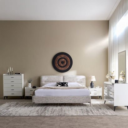 Marwell Nxt Carina 5-Piece King Upholstered Bedroo...