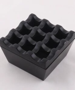 Festive Gallery Metal 9 Square Hole Cubes Windproof Indoor Outdoor Patio Home Office Living Room Hotel Black Antique Brass