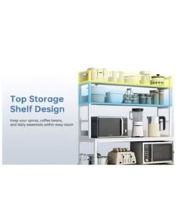 KLNAMAEAAN Multipurpose Storage Cabinet Corner Kitchen Sideboard White 100 * 40 * 158cm Wood White - Image 4