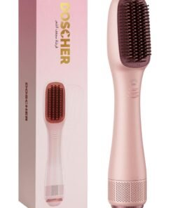 DOSCHER Hair Dryer Brush Ceramic Dryer,Styler and Straightener 1200W Pink/Rose Gold