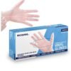 ECARES® Vinyl Gloves, Latex-Free, Powder-Free, Disposable, Durable and Non-Sterile, For Food Prep, Cleaning, Cooking & Multipurpose Use. Clear
