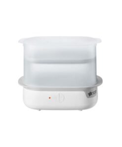 tommee tippee Advanced Steam Electric Steriliser For Baby Bottles, Kills Viruses And 99.9% Of Bacteria, 5-Minute Sterilisation Cycle, White