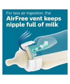 Alternative view of Philips Avent Pack Of 4 Anti Colic Bottle With Air Free Vent, 9Oz, Blue