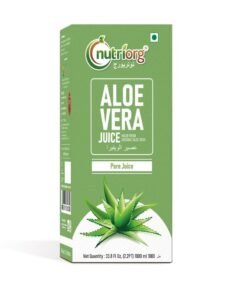 Nutriorg Aloe Vera Juice 1000ML, Suitable For Healthy Hair and Skin, Detox Juice