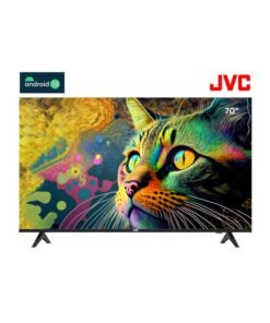 JVC 70 Inch Edgeless 4K UHD Android 14 Smart TV With Bluetooth, Web Browser, Dolby Audio LT-70N7105 Black