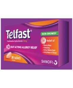 Telfast 120mg Seasonal Allergic Rhinitis Relief 30 Tablets