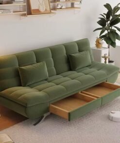 Cozy Homes Modern Convertible Sofa Bed with Storage Drawers