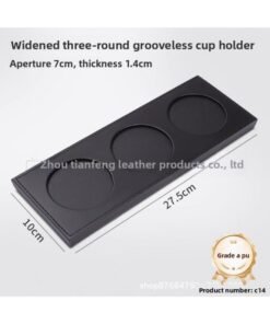 High-End Leather Business Meeting Tea Coaster With Pen Slot Coaster Office Supplies Hotel Mineral Water Coaster Table Mat