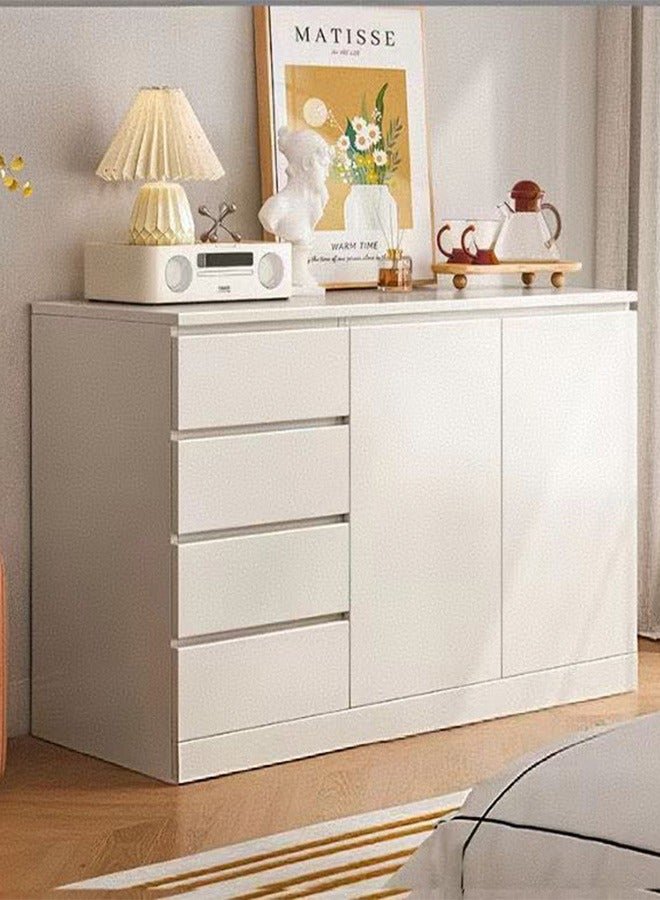 JCB CHIC Multifunctional Storage Cabinet,Nordic Kitchen Cabinet ,Edge Cabinet Tea Cabinet,Modern Living Room Wall Sideboard Household Multi-layer Display Cabinet(120×40×89CM)