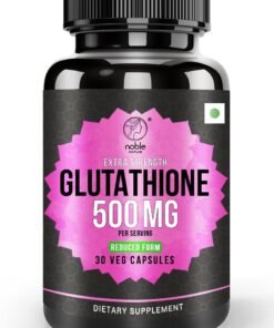 noble nature Extra Strength Glutathione 500 mg - Reduced Form - 30 Veg Capsules