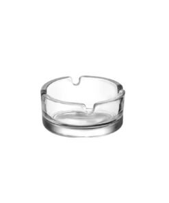 LAV 2 Pieces Keyif Mini Ashtray Set 72Mm - Clear