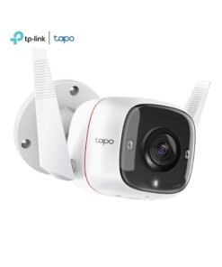 TP-LINK Tapo TC65, Outdoor Security Camera/CCTV, Weatherproof, No Hub Required, Works with Alexa&Google Home, 3MP High Definition, Built-in Siren with Night Vision, 2-way Audio, SD Storage