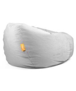 Alternative view of Jumbble Suede Bean Bag with Filling | Ultimate Indoor Lounging Chair for All Ages | Velvet Soft Fabric | Filled with Polystyrene Beads(Kids, Grey)45 X 70 X75cm