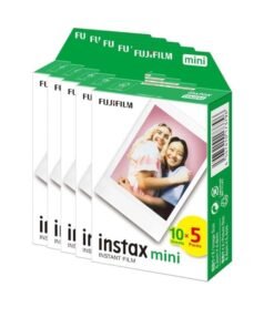 Fujifilm Instax Mini Instant Film – 50 Sheets White (50 Sheets)