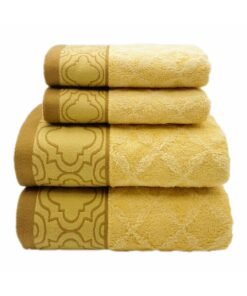 Soft and absorbent cotton thickened and quick drying luxury hotel bath towel set size 70 * 140cm environmentally friendly and durable bathroom daily home spa sports and travel