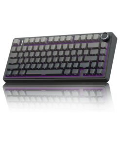 AULA F75 Pro Wireless Mechanical Keyboard,75% Gasket Hot Swappable Custom Keyboard,RGB Backlit,Pre-lubed Reaper Switches,Side Printed PBT Keycaps,2.4GHz/USB-C/BT5.0 Mechanical Gaming Keyboard