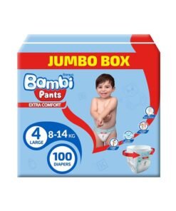 Sanita Bambi Bambi Pants Jumbo Box Size 4 Large 8-14 Kg 100 Count