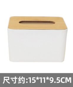 Advertising Tissue Box Customized LOGO Hotel Enterprise Bank Restaurant Commercial Promotion Gift Wooden Cover Paper Box