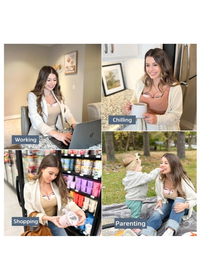 Osowake Portable Wearable Breast Pump - 3 Mode Portable Electric Pump with Low Noise and 22/20mm Silicone Connector, 180ml Storage Capacity. - Image 4