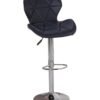 MAPLE HOME DECORATION Maple Home High Bar Chair Counter Stool Leather 360° Roating Armless Backrest Stainless Steel Legs Footrest Restaurant Pub Living Furniture