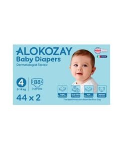 Alokozay Premium Baby Diapers - Size 4 8-14 Kg 2 x 44 Diapers