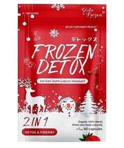 Gluta Frozen Frozen Detox 2-In-1 Detox And Fiberry Dietary Supplement - 60 Capsules