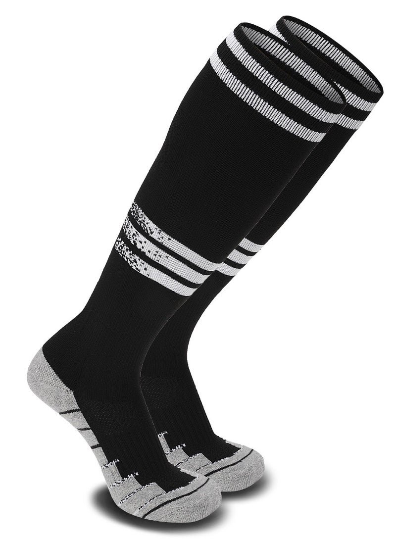 SKY WING Mens Baseball Socks Football Softball Knee High Sock Unisex Athletic Soccer Socks 1/2/3/4 Pairs for Youth Adult Men and Women