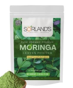 Sorland's  Premium Organic Moringa Leaves Powder - 75 Gm Complete Natural Superfood | Certified Organic | Premium Quality with Shed Drying Solar Technology (Sand & Dust free)