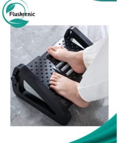 Flushrenic Adjustable Foot Rest,Ergonomic Foot Stool for Under Office Desk,Under Desk Footrest with Foot Massage Roller, Chair Footrest for Leg Rest