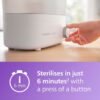 Avent Philips Avent Baby Bottle Sterilizer and Dryer Premium, Removes 99,9% of Bacteria, Chemicals Free, Capacity 6 Bottles/Teats/Accessories, Modular Space Saving Design, Model SCF293