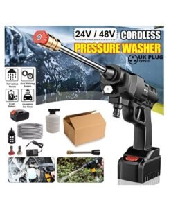 ELTRAZONE 48V Cordless Portable Washer Electric High Pressure Cleaner Machine 200W 30Bar Lithium Handheld Car Cleaning Device With Foam Generator Nozzle Water Pump