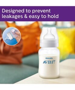 Philips Avent Anti-Colic Baby Bottle 9oz/260ml | 2 Bottles | Slow Flow Teat 1M+ | No.1 Brand Recommended By Moms Worldwide | Clinically Proven To Reduce Colic And Discomfort - Image 4