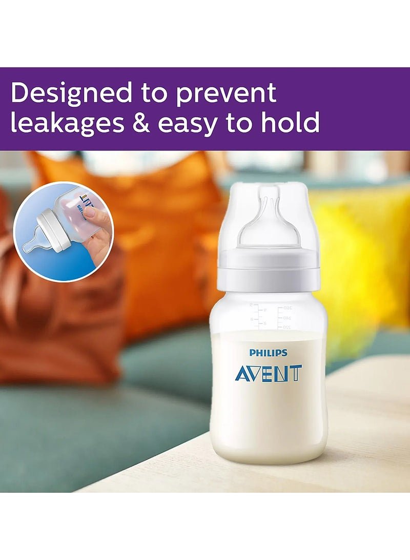 Philips Avent Anti-Colic Baby Bottle 9oz/260ml | 2 Bottles | Slow Flow Teat 1M+ | No.1 Brand Recommended By Moms Worldwide | Clinically Proven To Reduce Colic And Discomfort - Image 4