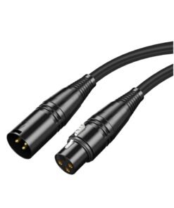 VKL XLR Microphone Cable Male To Female 3 Pin Cannon Balanced Extension Cable for Recording Applications, Mixers, Speaker Systems, DMX Lights,Mixer,Amplifiers (5 Meters)