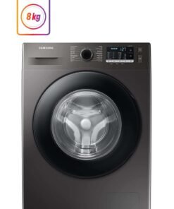 Samsung 8Kg Front Load Washing Machine, 1400 RPM With Eco Bubble Hygiene Steam, Digital Inverter Technology, International Specs 8 kg WW80TA046AXI Silver