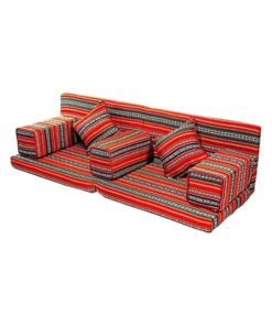 COMFY AUTHENTIC 7 PC FOLDING MAJLIS SOFA RED