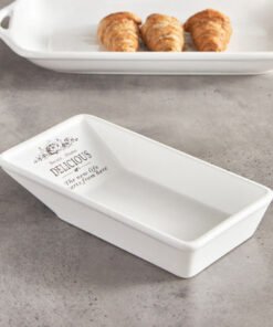 Sweet Home Large Ceramic Salad Plate - 24x12.5 cm