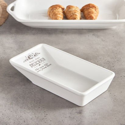 Sweet Home Large Ceramic Salad Plate - 24x12.5 cm