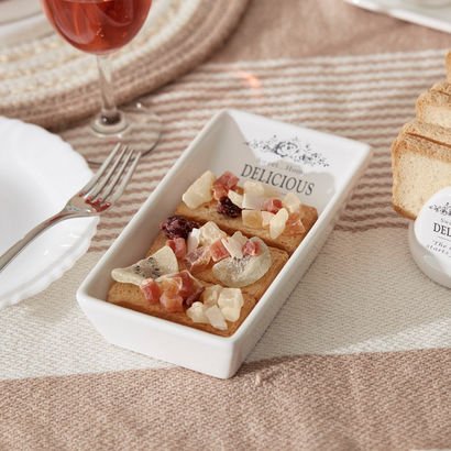 Sweet Home Small Ceramic Salad Plate - 19x10 cm