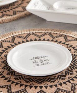 Sweet Home 2-Piece Ceramic Side Plate Set - 18 cm