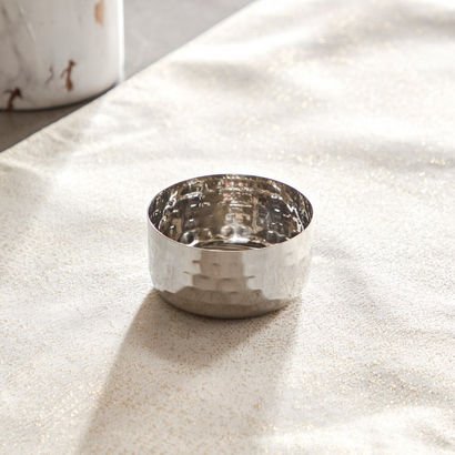 Hammered Stainless Steel Dip Bowl - 140 ml