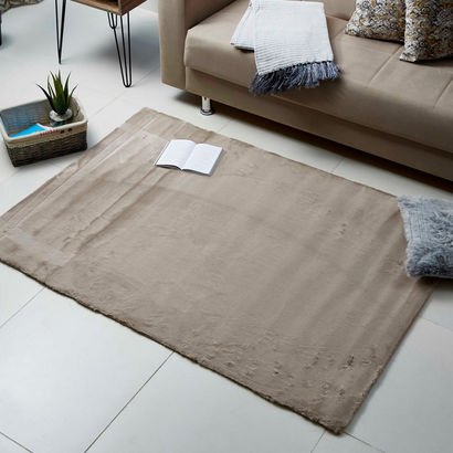 Faux Rabbit Fur Soft Rug - 120x170 cm