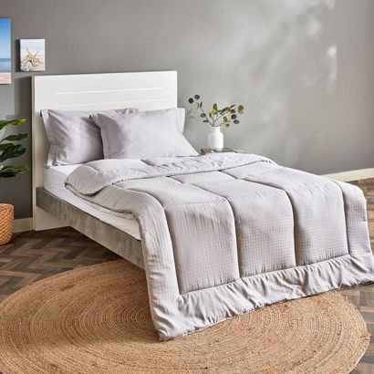 Cambridge Checked 3-Piece Twin Comforter Set - 160...