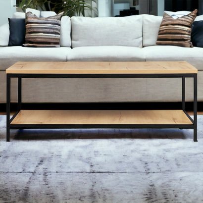 Urban Rectangular Coffee Table with Undershelf