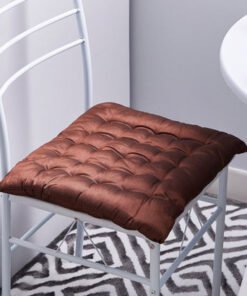 Dupioni Tucked Chair Pad - 40x40 cm