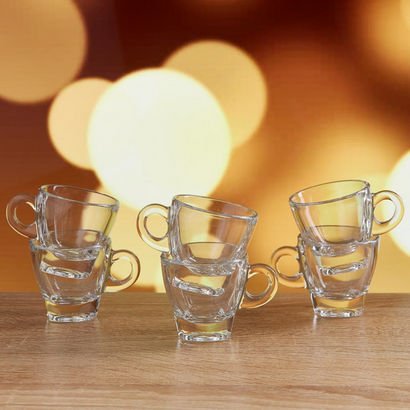 Ocean 6-Piece Espresso Cup Set - 70 ml