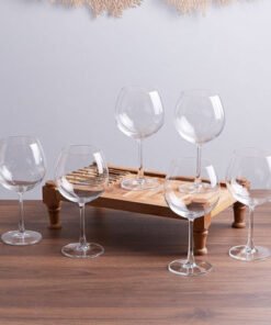 Ocean Madison Burgundy 6-Piece Glass Set - 650 ml