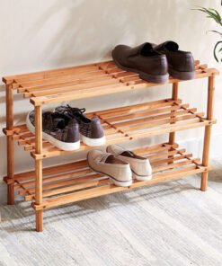 Saga 3-Tier Wooden Shoe Rack