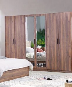 Arizona 6-Door Wardrobe with 2 Mirrors